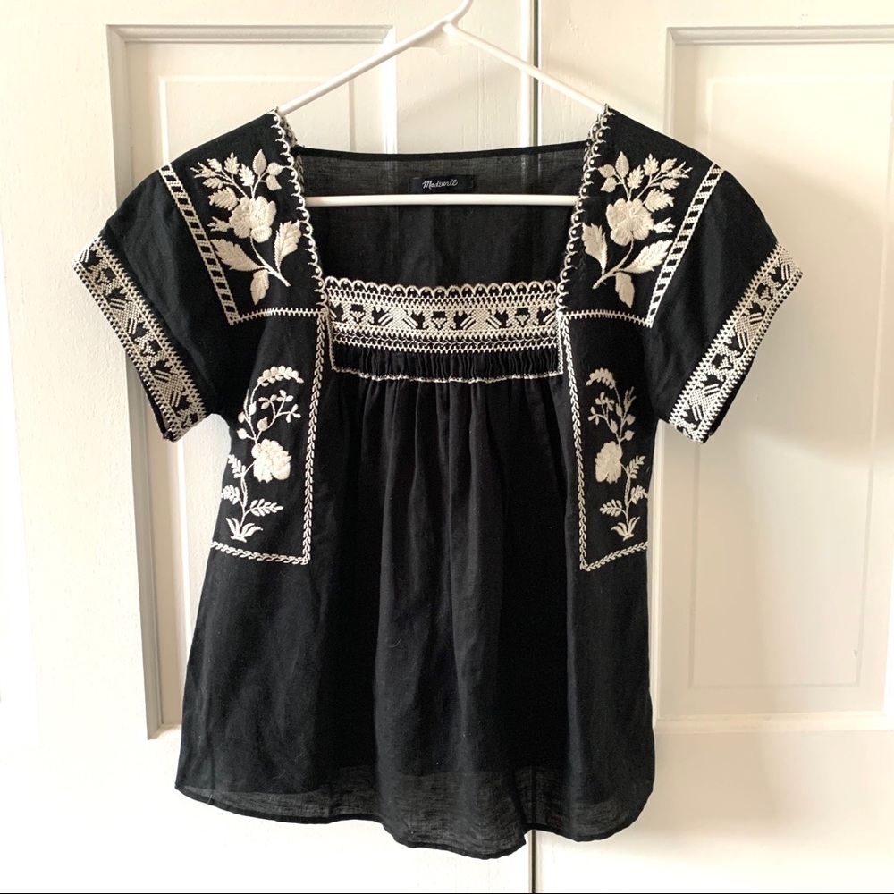 Madewell Summer 2016 Embroidered Top XS